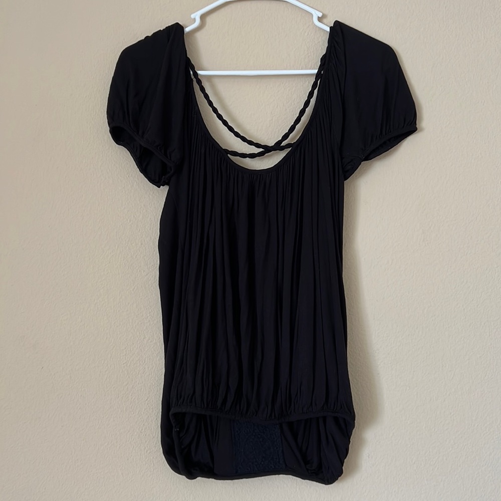 Dark Brown Braided Top